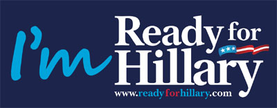 Get your free Ready for Hillary bumper sticker (US only)