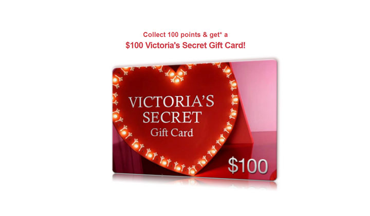 Get a Victorias Secret Valentines Visa Gift Card