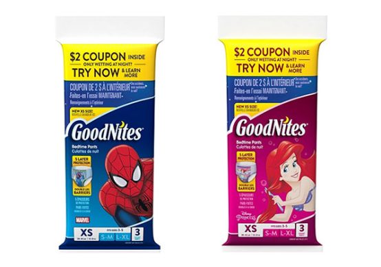 FREE GoodNites Boy and Girl NightTime Underwear Sample Pack