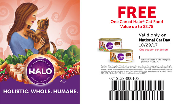 FREE Halo Cat Food Coupon