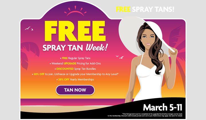 FREE Spray Tan Coupon