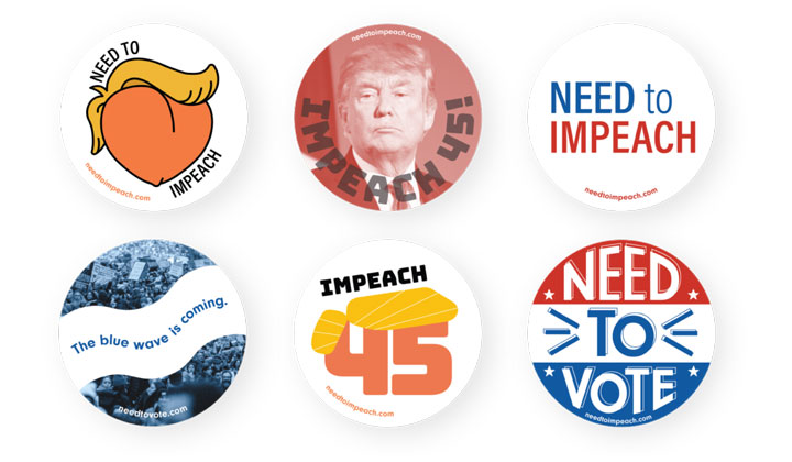 free need to impeach sticker