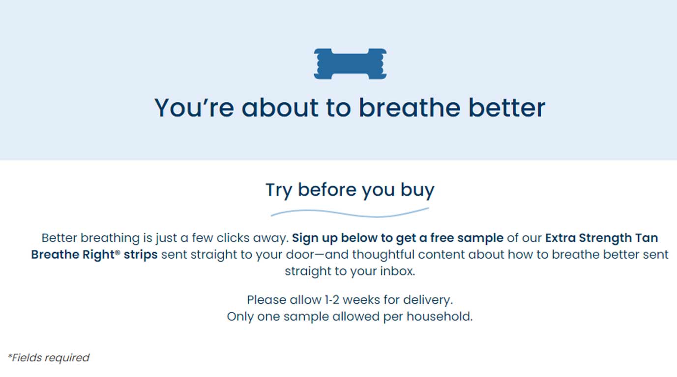 Free Breathe Right Sample