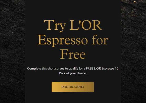 Try L'OR Espresso Free