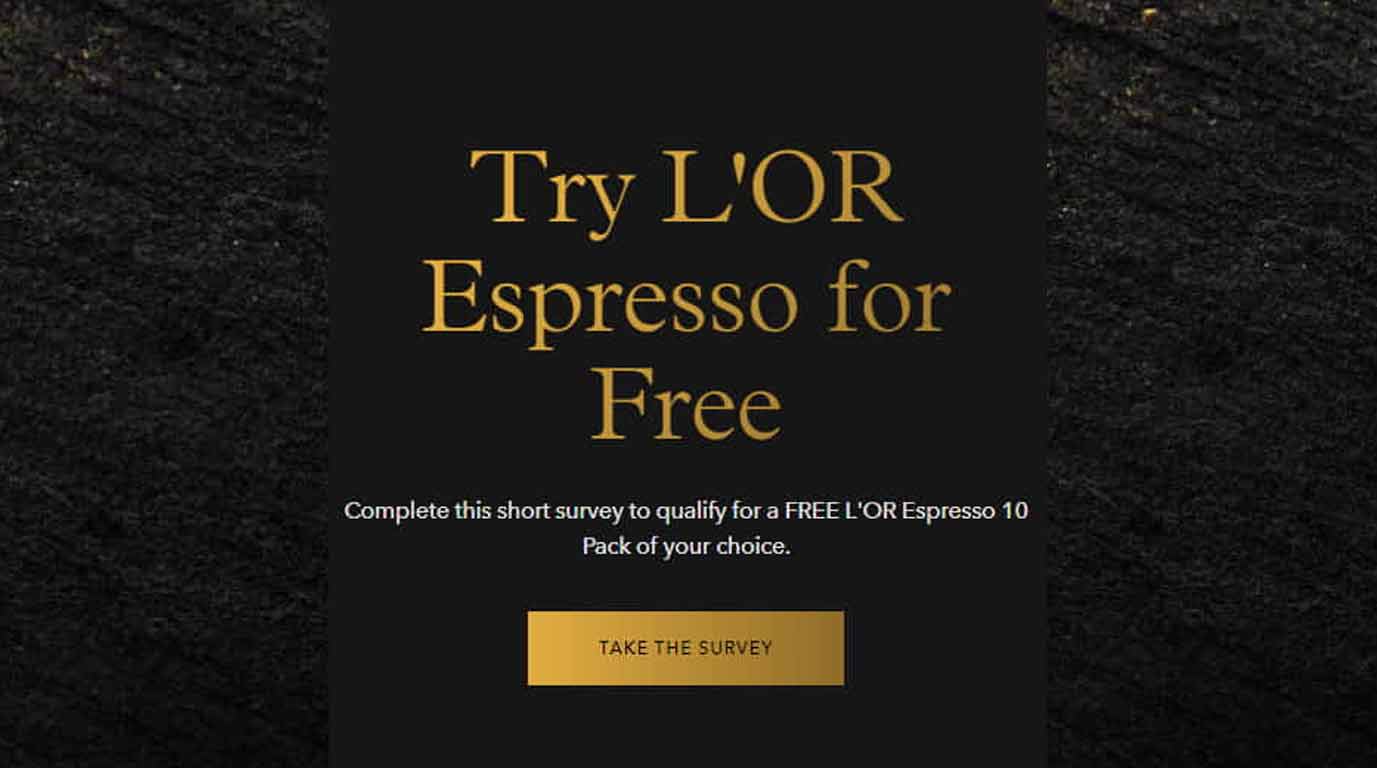 Try L'OR Espresso Free