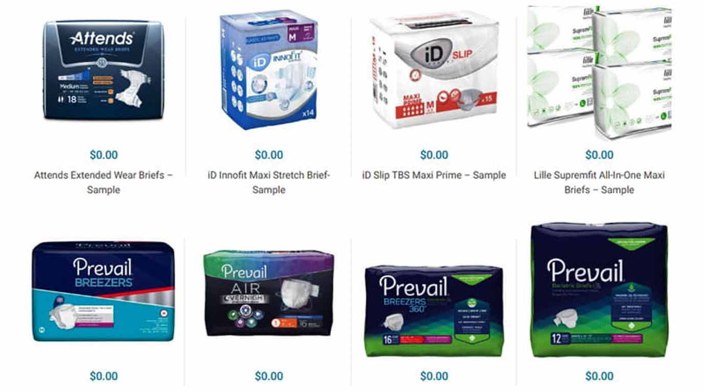 Free Adult Diapers Samples