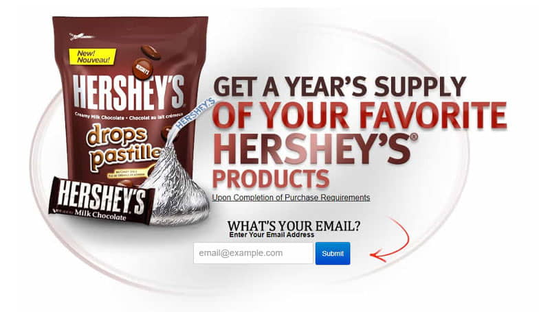 Free Hershey's Chocolate Supply
