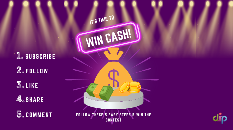 Win Free Cash Prize Contest by FreebiesDip