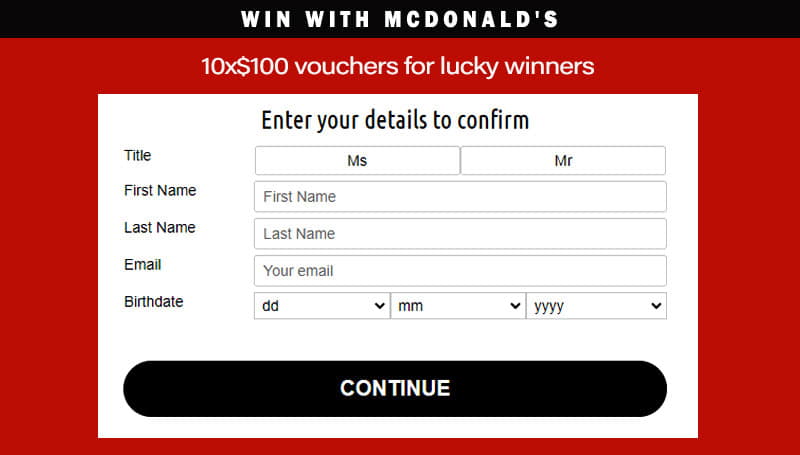 McDonald's Voucher