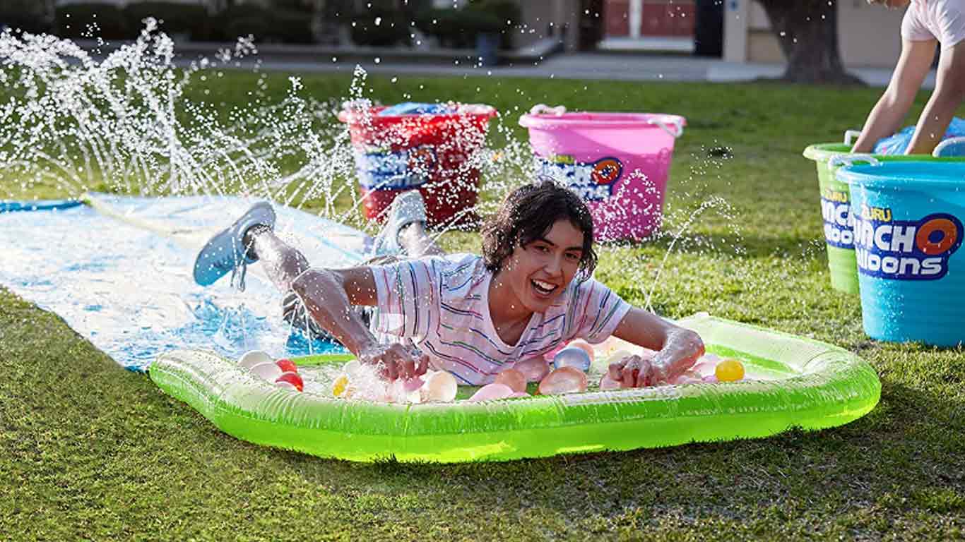 bunch-o-balloons Bunch O Balloons Water Slide Wipeout 2 Lane + 5 Balloon Bunches (165+ Water Balloons)