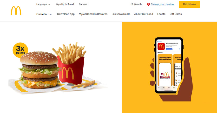 Macdonald's Website and App