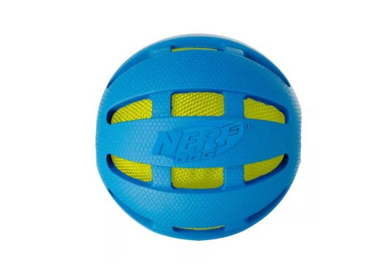 NERF Checker Crunch Ball Dog Toy