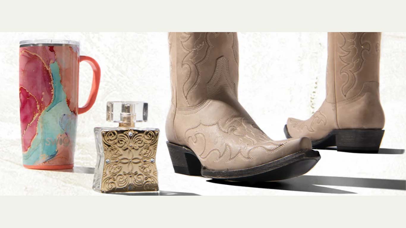 Free Pair of Boots, Perfume and Swig Tumbler