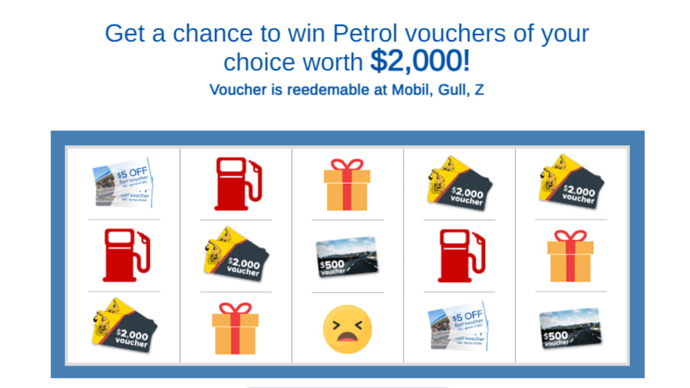 Get $2000 Petrol Gift Card by Kiwi Gifts