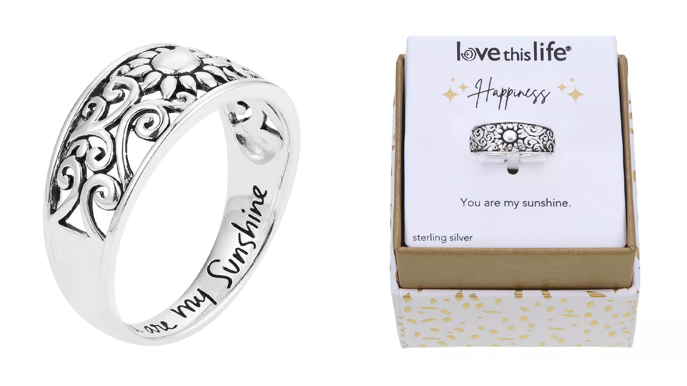 Love- This Life Flower Ring