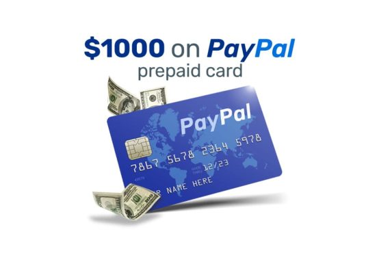 Win $1000 Paypal Cash