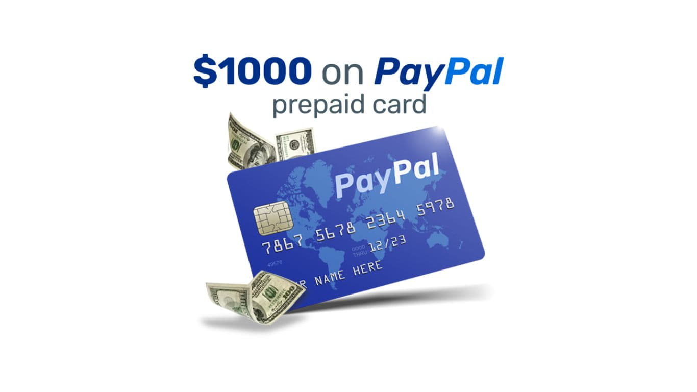 Win $1000 Paypal Cash