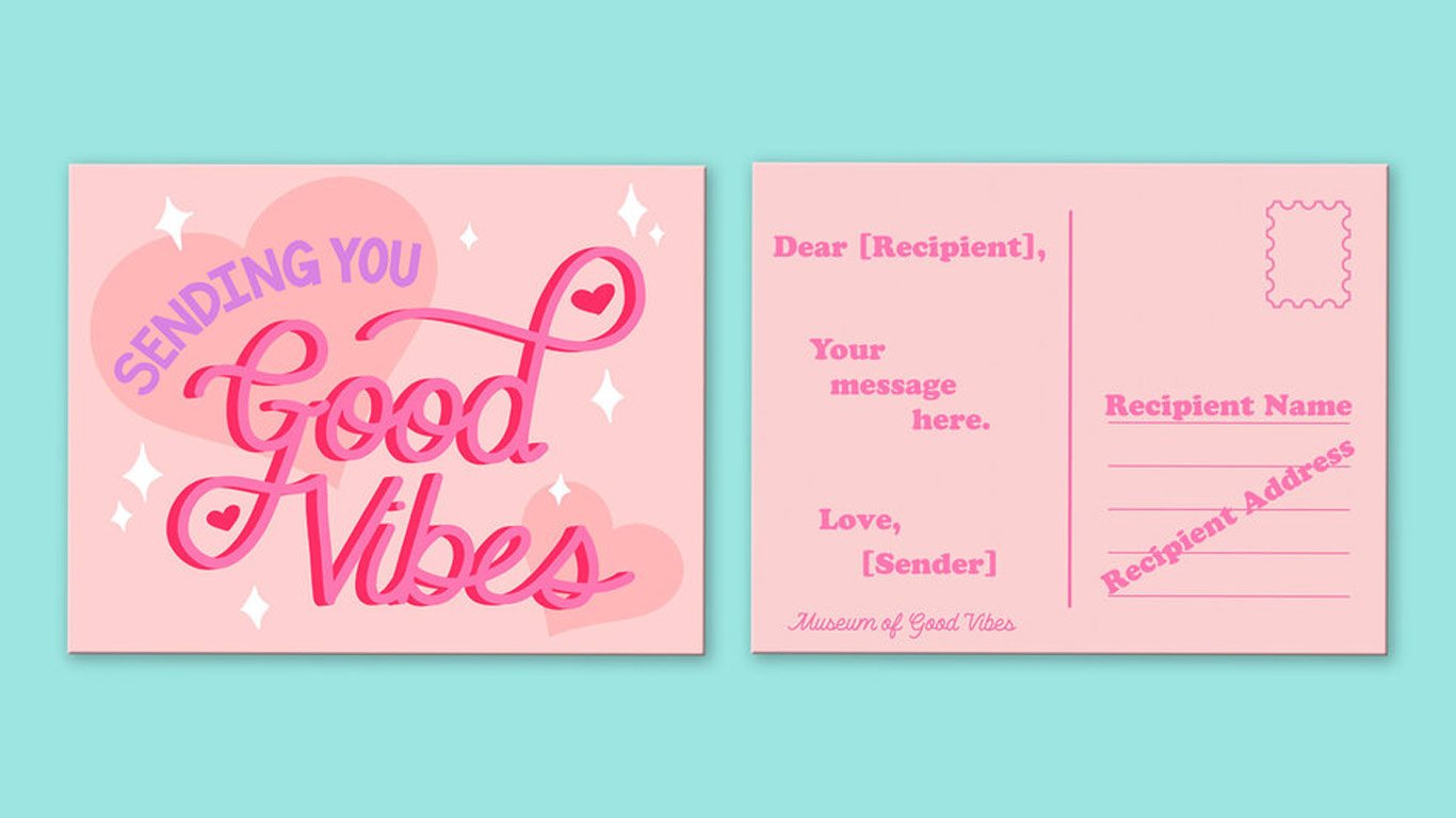 Good Vibes Postcard