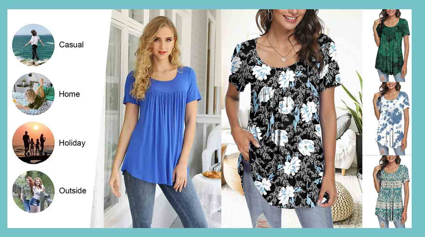 Women's Summer Tunic Tops