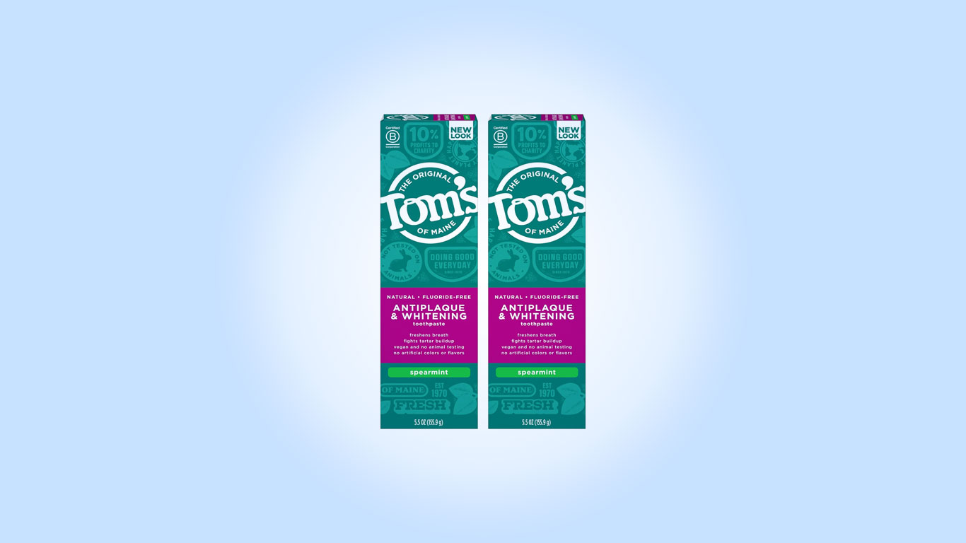 Tom's of Maine toothpaste